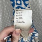 Free People  Blue White Bali Birds Of Paradise Jumpsuit Photo 5