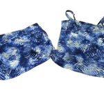 Lands' End  Tankini Tie Dye Square Neck UPF50 Underwire top & swim skirt Size 14 Photo 0