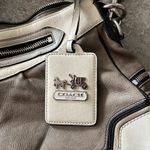 Coach Limited Edition Madison Spectator Cream/Taupe Hobo in Grey/White Bag Photo 6