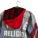 True Religion Hooded Jean Trucker Jacket Sz S NWT Photo 8