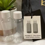 Bebe Black Zipper Top Close Cosmetic Toiletries Bag NEW Photo 2