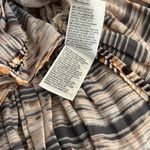 ZARA NWOT & other stories peplum Long Sleeve velvet stripe zip back blouse XS Photo 5