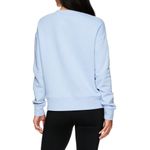 Reebok Logo Journey French Terry Cropped Crew Sweatshirt Eventide Powder Blue L Photo 3