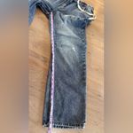 Bluivy drawstring boyfriend distressed jeans size large NWT Blue Photo 5