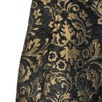 Urban Outfitters Black and Gold Brocade Front Pockets Mini Skirt NWT $49 Medium Photo 2