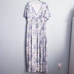 Baltic Born  Off White And Blue Floral Birdie Maxi Dress Photo 2
