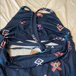 Patagonia  Dark Blue Maxi Dress with Colorful Patterns Photo 4