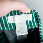 H&M -`♡´- Free!  Cropped Green White Stripe Trouser Pant Size 2 Photo 8