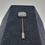 Gold Tone Rhinestone Crystal Stick Lapel Coat Scarf Pin Womens Accessories Photo 5