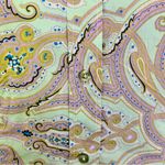 Etro Mint Green Paisley Button Down Long Sleeve Shirt, Size 38 Photo 1