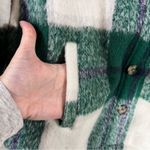 Avec Les Filles  Green and White Plaid Long Sleeve Shirt Jacket Size XS Photo 9