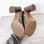 mix no. 6 Green Lace Up Peep Toe Block Heels Size 8.5 Photo 6