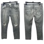 MOTHER The Dropout Jeans in Holy Smokes Size 26 Black Grey Wash Photo 2