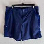 Jag jeans Jag Women's Flat Front Navy Blue Golf Chino Shorts Size XL Photo 0