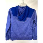 Adidas 2— Women's Heathered Climawarm Full Zip Hoodie Blue Size Medium Photo 4