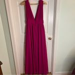 Lulus Heavenly Hues Elegant Magenta Sleeveless Maxi Dress Size Medium Photo 5