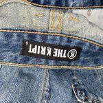 The Kript  Blue Faded Denim Distressed Wide Leg Baggy Crassy Jeans Women's Small Photo 5