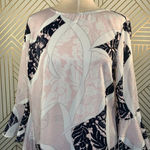 Bar III Bar‎ III Ruffle-Sleeve Shift Dress in Pink Combo Photo 3