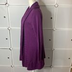 Leo & Nicole  Purple Open Front Knit Cardigan Size Small Photo 4