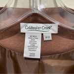 Coldwater Creek Brown Linen Button Trim Jacket Dress Set Women’s Plus Size 18W Photo 7