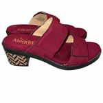 Alegria  Burgundy Tia Block Heel Slide Sandals Shoes size 39 Photo 2