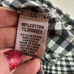 Habitat  Women's Black White Plaid Button Down Shirt Size S Lagenlook Oversized Photo 3