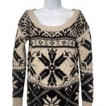 American Eagle  Fair Isle Nordic Print Wool Alpaca Knit Sweater Top AE Small Photo 3