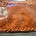 Hobo Originals Brown Leather Shoulder Bag‎ Magnetic Top Zipper Side Pocket Photo 5