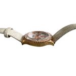 EXPRESS  FMDEX1430 Crystal Bezel Snakeskin Pattern Rose‎ Gold Women's Chronograph Photo 5