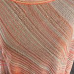Missoni  Coral and Cream Knit Poncho One size Photo 1
