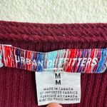 Urban Outfitters Burgundy Bell Sleeve Top Fairy Grunge Y2K 2000s Gothic Coquette Medium Photo 4