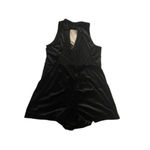 Forever 21 Gothic Dark Academia Velvet Lace Halter Romper Black Large Photo 6