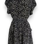 Beat Womens Dress Size XS Black White Polka Dot Pockets Fun Flirty Short Vintage Photo 0