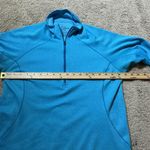Patagonia  Women's Blue Long Sleeve 1/4 Zip Fleece Pullover Shirt Top Base Layer Photo 3