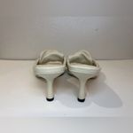 Nine West Knot 3 Ivory Slip On Squared Open Toe Kitten Heels Sandals Size 9 M Photo 6