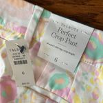 Talbots NWT Perfect Crop Pants Abstract Floral Print Wormens Size 6 Preppy Photo 8