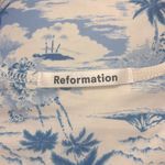 Reformation Harbor Longline Scoop Neck Bikini Top In Island Blue NWT Size Small Photo 6