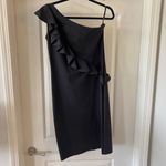 Chiara Boni 295  Marine Ruffled One-Shoulder Dress Size 42 Color Black Photo 1