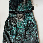 Guess  Strapless Dress‎ Party Cocktail A-Line Animal Print Green Multi 6 Photo 0