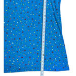 Vintage 1970's Baby Doll‎ Floral Blue Dress Size Medium Feminine Romantic Prarie Photo 3