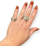 Vintage Silver Plate Spoon Rings Set Size 8.0 & 5.5 Photo 6