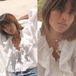 Anthropologie  Divine Heritage Ruched Ruffle Blouse Size Small NWT $295 Photo 14