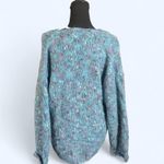 Oversized confetti cardigan fairy sweater Size Medium Blue Photo 3