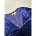 Oscar de la Renta Sleepwear Nightgown Royal Blue V-Neck Womens Size S/M Photo 3