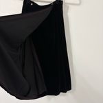 American Vintage Vintage Courtwell NV Black Velvet High Pencil Wrap Skirt Sz 12 *Flaw Photo 5