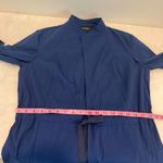 Lafayette 148 Royal Blue Cotton Blend Robe mini Dress w/ Elastic Waist sz M Size M Photo 9