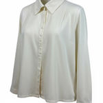 Doncaster  Cream Textured Button Front Long Sleeve‎ funnel neck 12 Photo 0