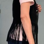 Bebe boho festival Suede leather Fringe Vest size S Photo 9