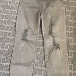Easel Jeans Denim Distressed Gray Skinny‎ Button Fly Woman's Size S Photo 0