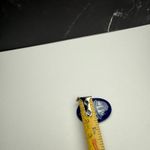 Cobalt Blue & White Enamel Floral Design Handcrafted Oval Metal Brooch Pin Photo 7